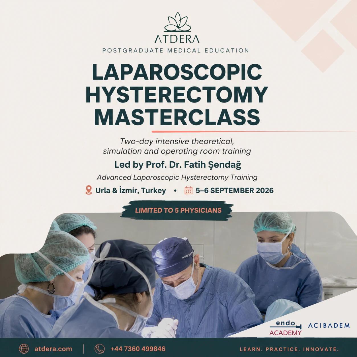 Laparoscopic Hysterectomy Masterclass poster