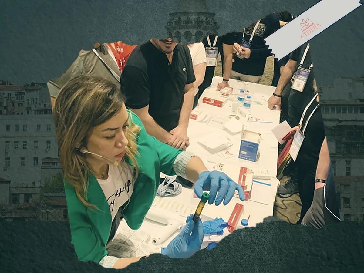 Hands-on practice around the preparation table