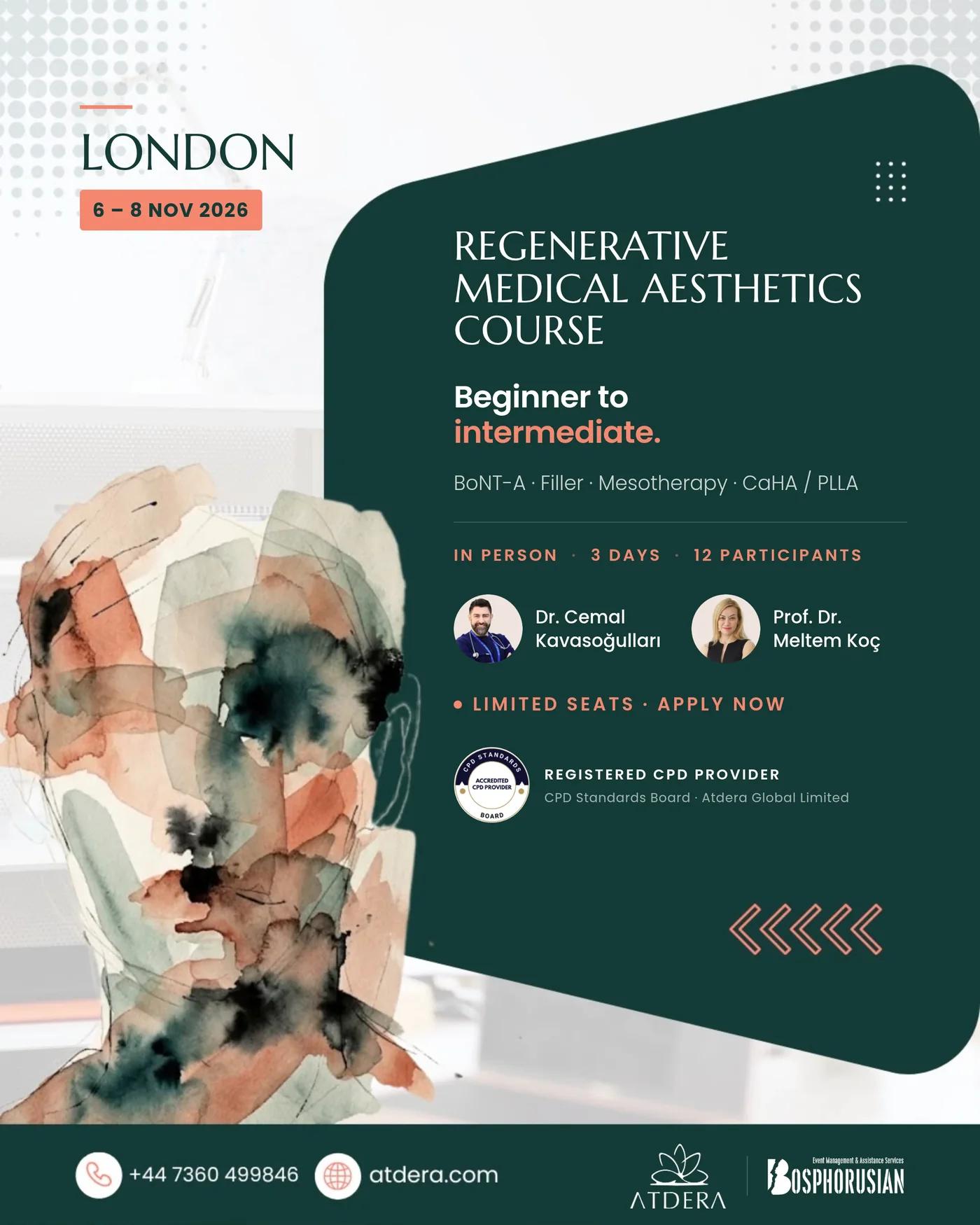 Regenerative Medical Aesthetics Course — programme poster